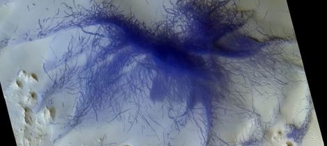Imagine uimitoare a unui ''păianjen albastru'' pe suprafaţa lui Marte surprinsă de ESA şi Roscosmos – FOTO Imagine uimitoare a unui ''păianjen albastru'' pe suprafaţa lui Marte surprinsă de ESA şi Roscosmos – FOTO