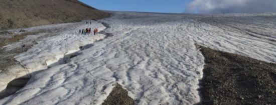 Particule de plastic cad împreună cu zăpada în Arctica Particule de plastic cad împreună cu zăpada în Arctica