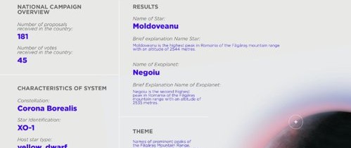 O stea şi o exoplantă poartă două nume româneşti: Moldoveanu şi Negoiu O stea şi o exoplantă poartă două nume româneşti: Moldoveanu şi Negoiu