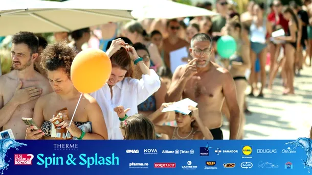Atmosfera manifestării "Spin & Splash by CSID.ro" la THERME București: două zile consacrate sportului, divertismentului, bunăstării și surprizelor.